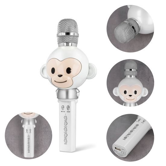 Maxlife MX-100 Μικρόφωνο με Ηχείο, Bluetooth, Λευκό