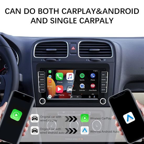 Ασύρματος Προσαρμογέας για CarPlay και Android Auto, Plug & Play, Αλουμίνιο, CA29