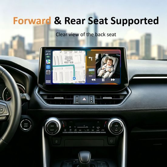 Smart Baby Monitor za auto s CarPlay i Android Auto