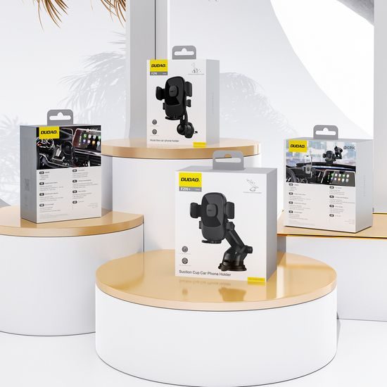 Dudao F2N+ suport auto cu ventuză 360°, negru