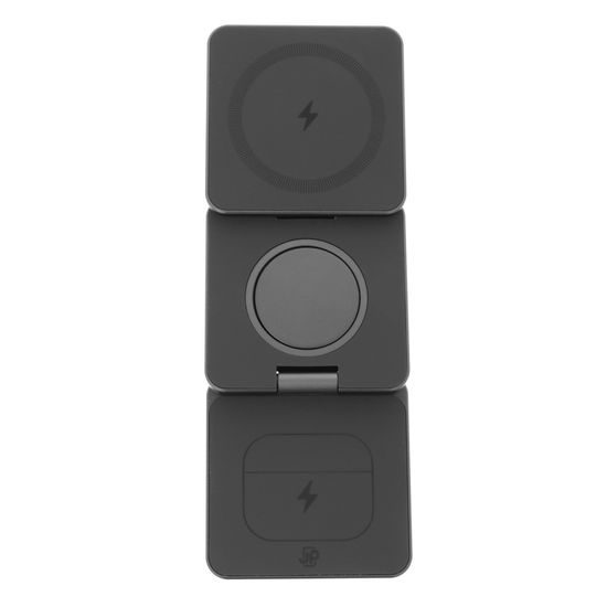 JP kokkupandav 3-in-1 juhtmevaba Qi laadija alumiinium 15W – hall