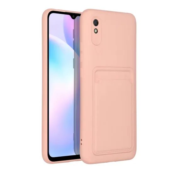 Card Case tok, Xiaomi Redmi 9A / 9AT, rózsaszín