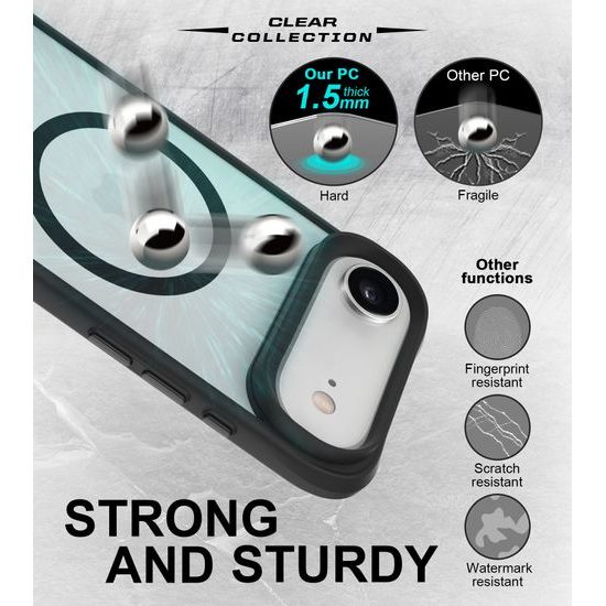 Θήκη JP MagFit MagSafe με πιστοποιητικό 3M SGS, iPhone Air, μαύρο