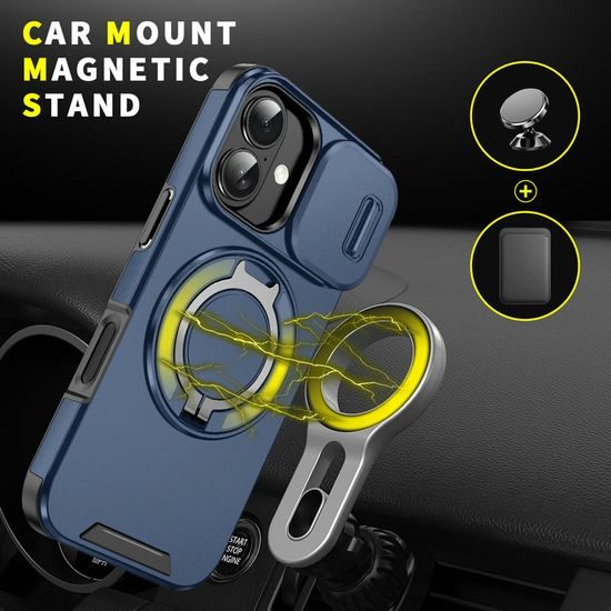 Camslide Stand etui, iPhone 17, modro