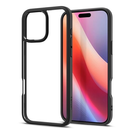 Spigen Ultra hybrid kryt na mobil, iPhone 16 Pro, čierny