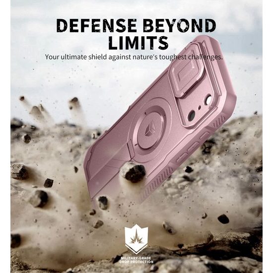 Dexnor MagSafe Kickstand Camprotector θήκη iPhone 17 Pro Max, ροζ