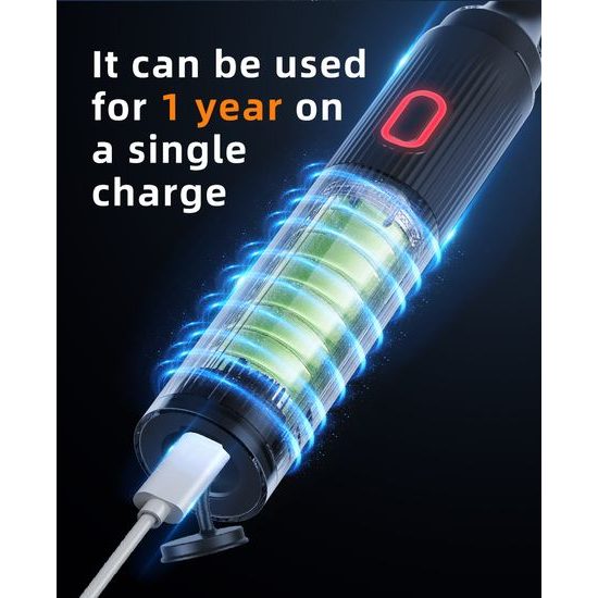 Sonická elektrická zubná kefka so sadou 4 hlavíc a cestovným puzdrom, 5 režimov, 30 000 vibrácií/min, čierna