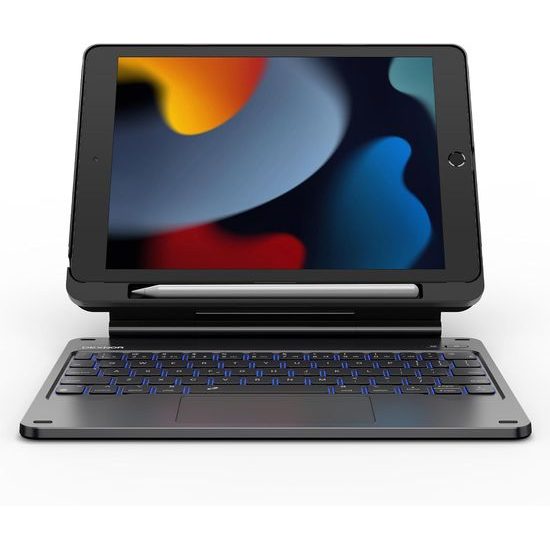 Dexnor magnetski etui z tipkovnico, iPad 7 / 8 / 9 10.2", črn