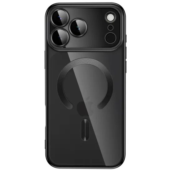 iPhone 17 Pro Max / 18 Pro Max vāciņš – Tech-Protect MagFlex MagSafe – spīdīgi melns