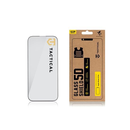 Tactical Glass Shield 5D szkło do iPhone 16 Pro, czarne