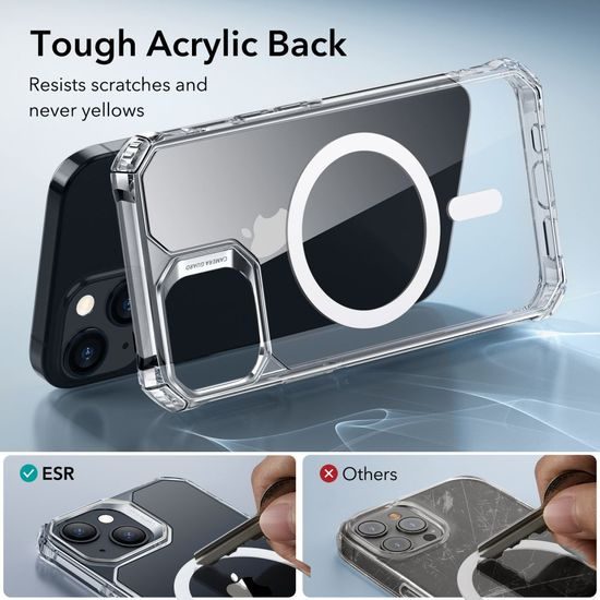 ESR Air Armor HaloLock MagSafe tok, iPhone 15 Plus, átlátszó