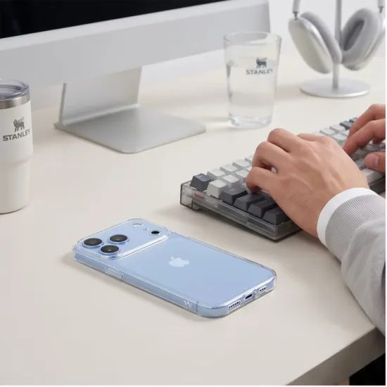 iPhone 17 Pro Max / 18 Pro Max skaidrus dėklas – Tech-Protect FlexAir – skaidrus