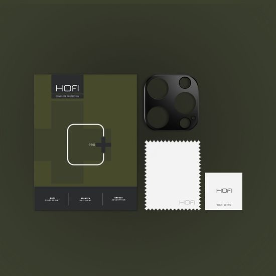 Hofi Alucam pokrov za kamero, iPhone 16 Pro / 16 Pro Max, črn