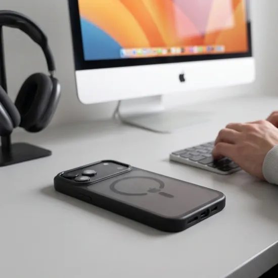 Tech-Protect MagStand MagSafe CC, iPhone 17 Pro Max / 18 Pro max, čierny matný
