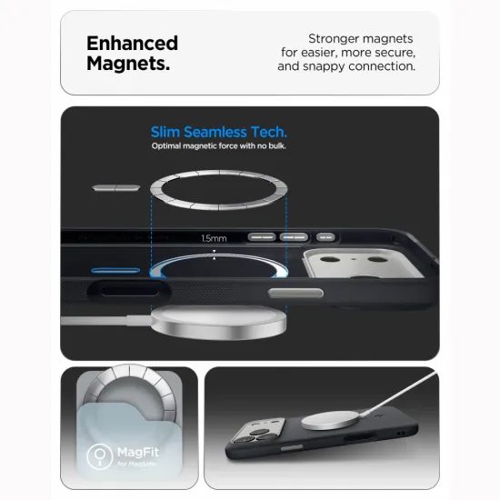 Spigen Nano Pop Mag MagSafe, iPhone 17 Pro Max / 18 Pro Max, crna