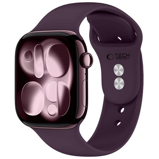 Tech-Protect Silicone kellarihm Apple Watch 8 / 9 / 10 / 11 / 12 / SE / Ultra (44 / 45 / 46 / 49 mm) – tumelilla