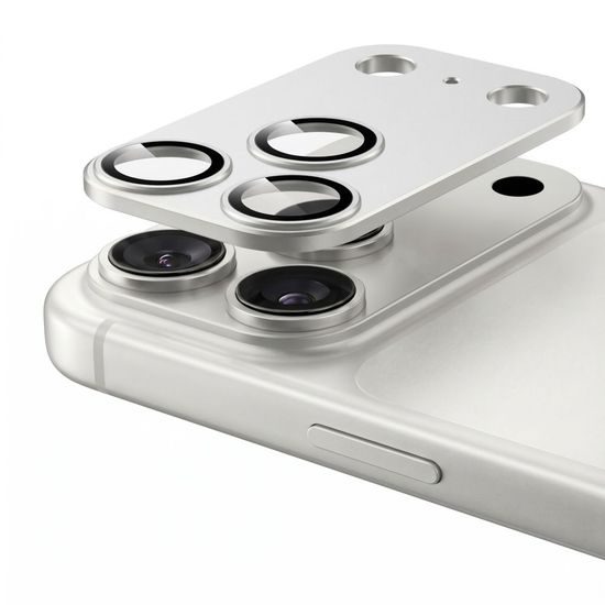 iPhone 18 Pro kaamera kaitseklaas – Tech-Protect CamFull Fit+ – hõbedane