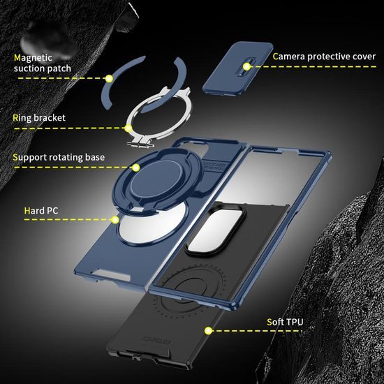 Etui Camslide Stand, Samsung Galaxy Z Fold 8 Ultra, niebieskie