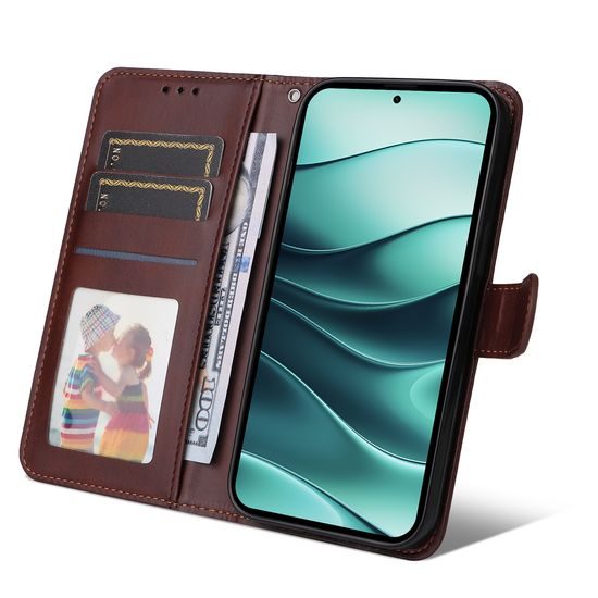 Μαγνητική Θήκη, Xiaomi Redmi Note 14 5G, καφέ