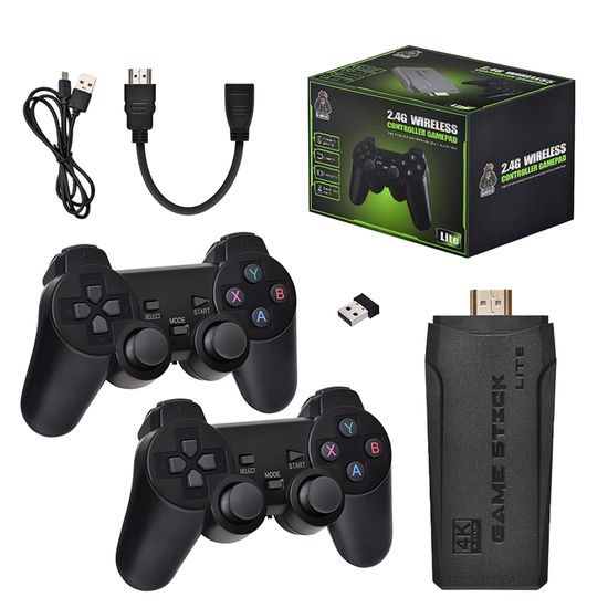 M8 Retro konzole se dvěma bezdrátovými ovladači, HDMI, Game Stick, 4K
