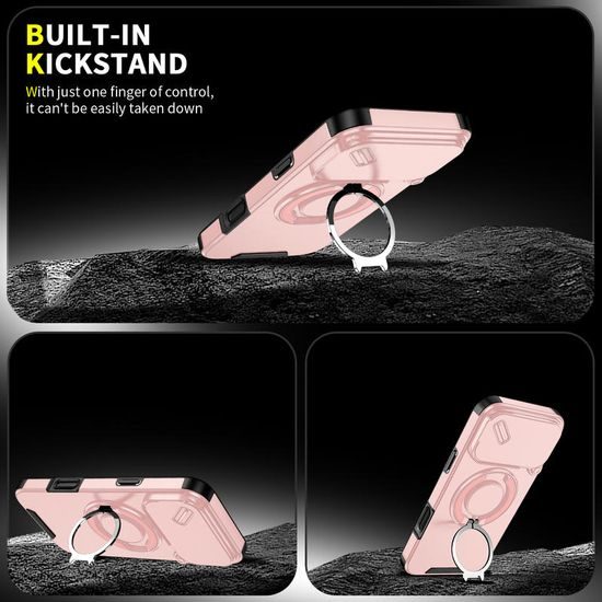 Custodia Camslide Stand, iPhone 17 Pro Max, rosa