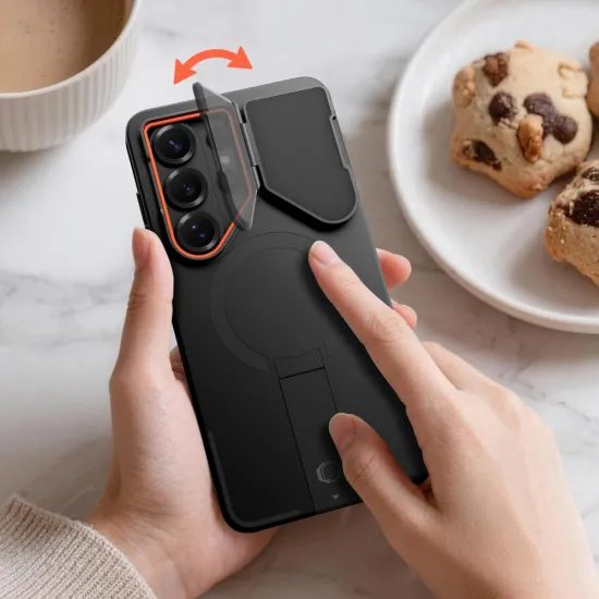 Tech-Protect Kevlar Aura MagSafe etui, Samsung Galaxy S26 Ultra, czarne