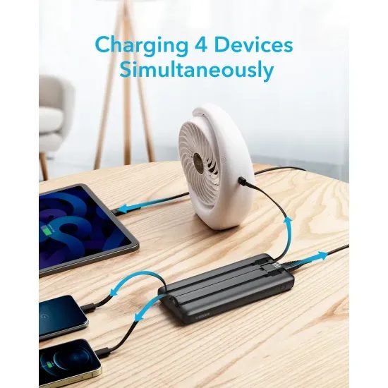 Veger C10 PowerBank 10.000mAh (Micro USB + USB-C + Lightning), μαύρο (W1116)