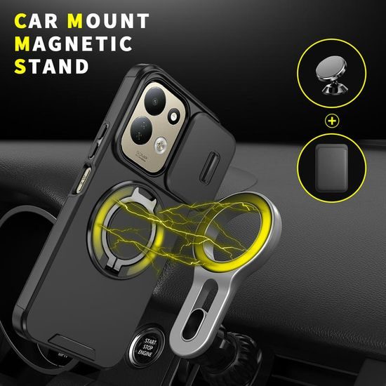 Camslide Stand tok, Xiaomi Redmi 17, fekete