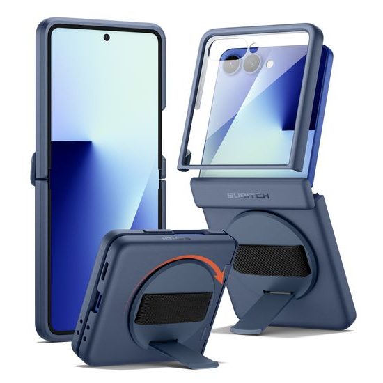 Suritch 360° Kickstand θήκη Samsung Galaxy Z Flip 7, μπλε