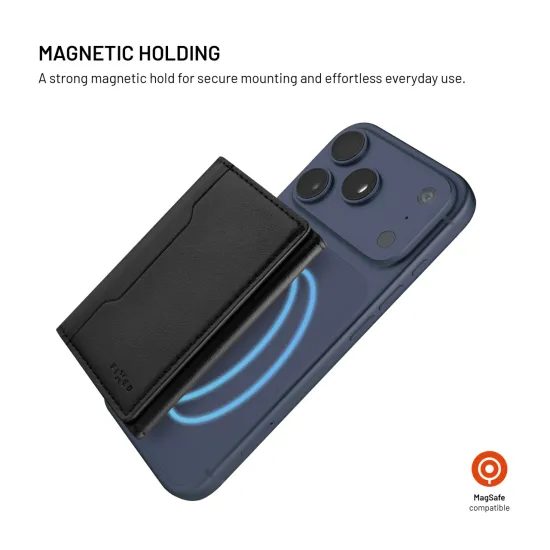 FIXED MagWallet Trifold pénztárca MagSafe-fel, fekete