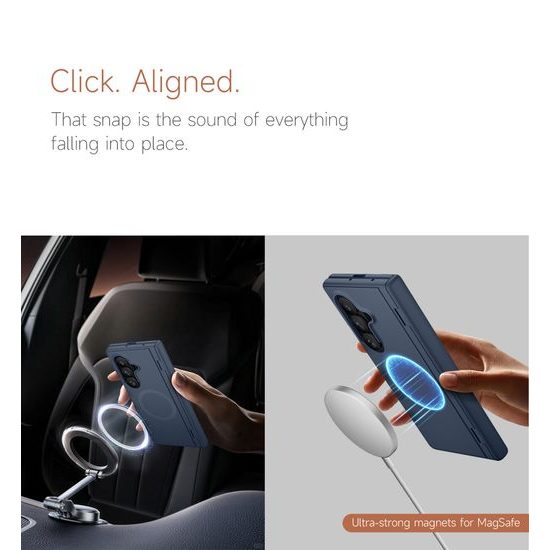 Samsung Galaxy Z Fold 8 Ultra vāciņš – Suritch MagSafe ar statīvu – zils