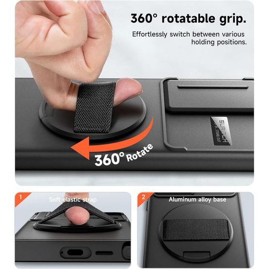 Suritch MagSafe Kickstand borító Samsung Galaxy S24 Ultra, fekete