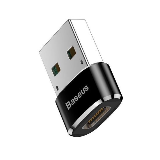 Baseus Adaptér USB-C na USB-A, 3A, čierny