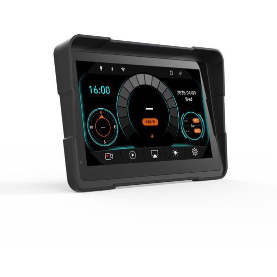 7" Motociklistički zaslon s bežičnim CarPlay i Android Auto, s GPS-om, TPMS-om i dvije kamere (1080P)