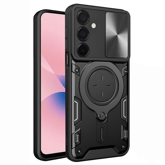 Samsung Galaxy A27 5G Hoesje - Techsuit CamGuard Pro - met Camera Cover & Standaard - Zwart