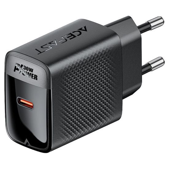 Acefast φορτιστής A102 GaN, PD 30W, USB-C, μαύρος