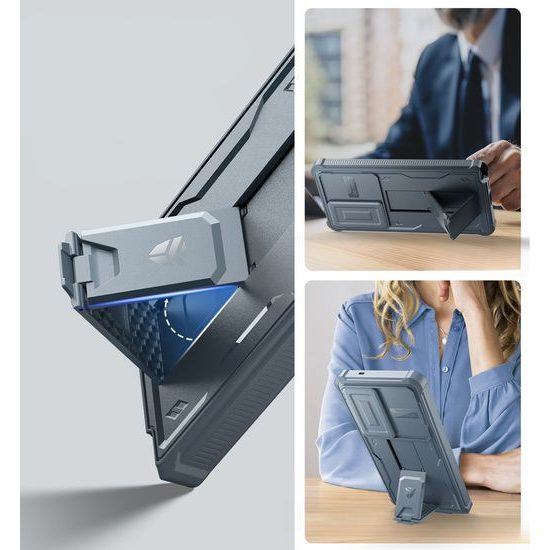 Dexnor 360 Kickstand Camprotector Θήκη Samsung Galaxy S25 Ultra, μπλε