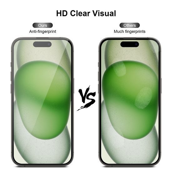 JP Mega Pack Kaljena stekla, 3 stekla za telefon z aplikatorjem + 2 stekli na objektiv, iPhone 15