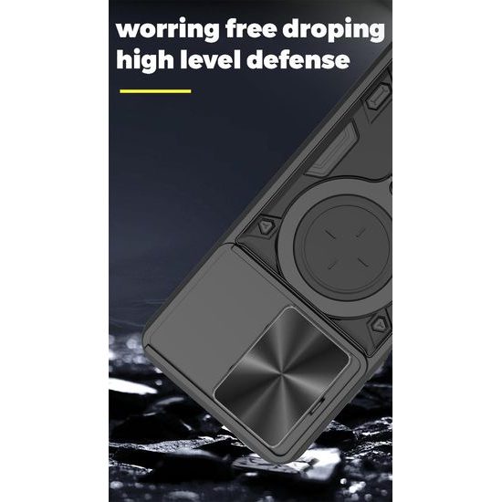 Θήκη Camshield Ring, Xiaomi Redmi 15C, μαύρη