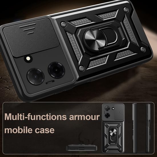 Techsuit CamShield, Motorola Moto G37 Power, fekete