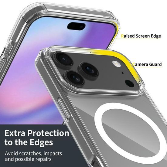 Διάφανη θήκη Magsafe, iPhone 17 Pro Max, διαφανής