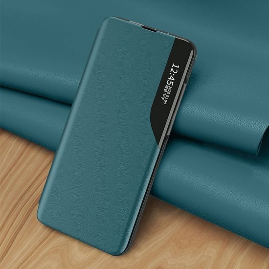 Eco Leather View Case, Samsung Galaxy A72, blau