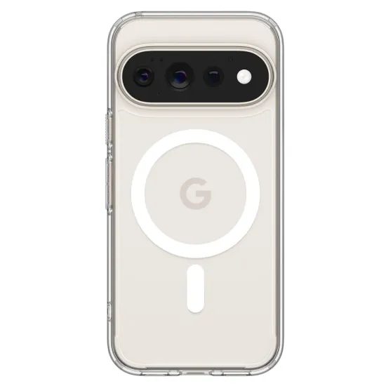 Google Pixel 11 Pro ümbris – Spigen Ultra Hybrid Mag MagSafe'iga – valge