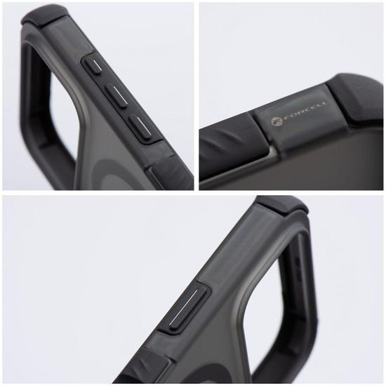 iPhone 17 Pro / 18 Pro dėklas – Forcell F-Protect BumperX MagSafe – juoda