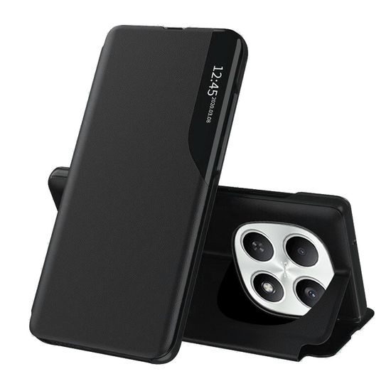 Eco Leather View Case til Xiaomi Redmi Note 15 4G - Sort