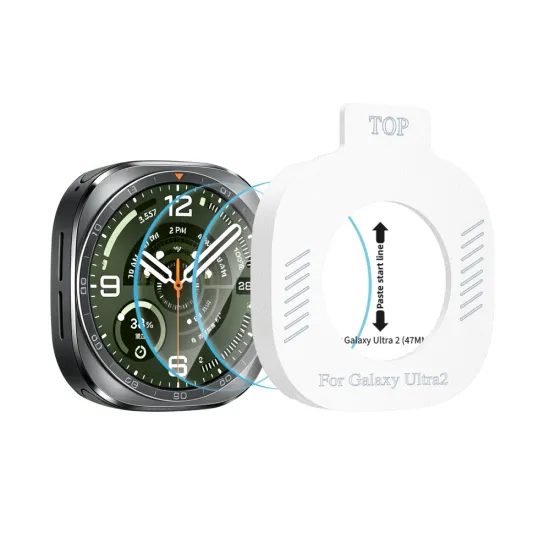 Samsung Galaxy Watch Ultra 2 2026 (47 mm) kaitseklaas – Tech-Protect Easy Set+ paigaldusraamiga karastatud klaas 2 tk