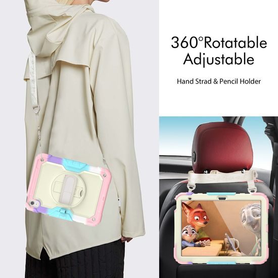 JP Solid360 Rainbow θήκη για tablet, iPad 10.9 2022 (iPad 10) / iPad 11 2025 (iPad 11)