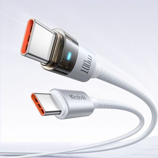 Mcdodo USB-C naar USB-C Kabel (CA-5582) - 100W - 1,2m - Wit