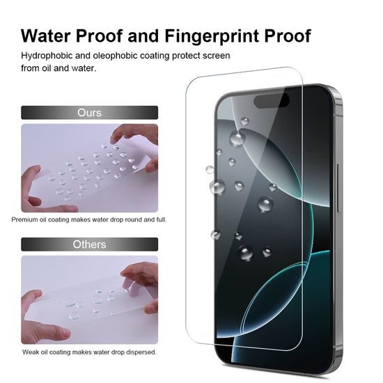 JP Mega Pack Szkło hartowane, 3 szkła na telefon z aplikatorem + 2 szkła na obiektyw, iPhone 16 Pro