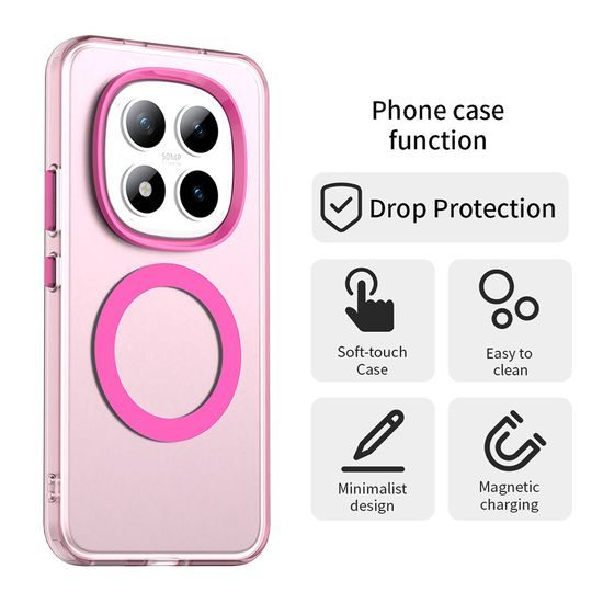 Techsuit CandyCase MagSafe, Xiaomi Redmi Note 15 Pro Plus 5G / Poco M8 Pro 5G, růžový